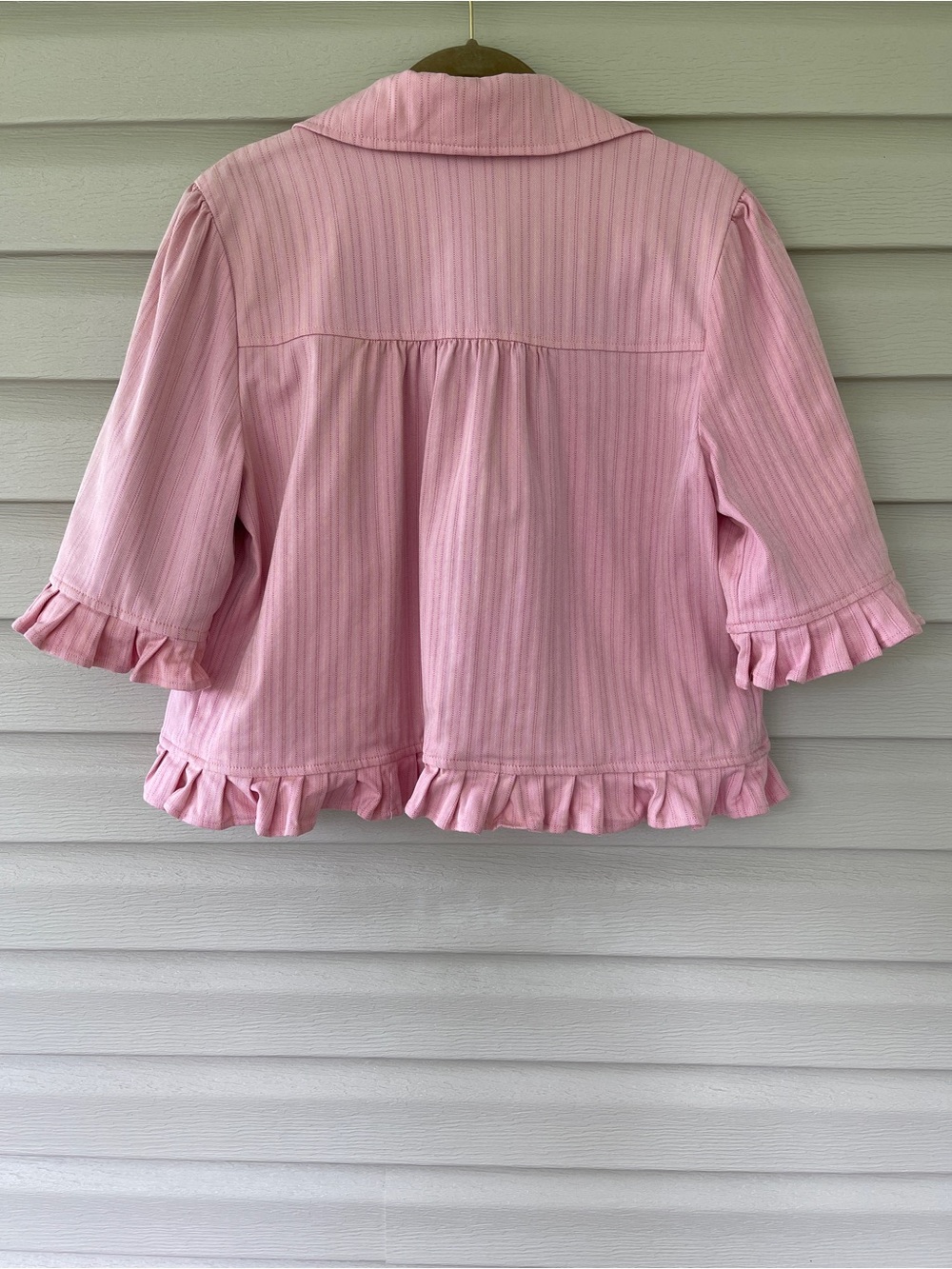 Maestro Short Ruffled Jacket Size Large - Picture 2 of 9